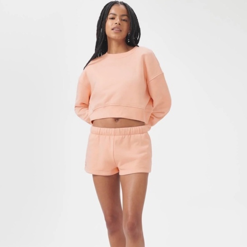 FLORENCE BY MILLS Pink Cropped Sweatshirt. Size Xs. New